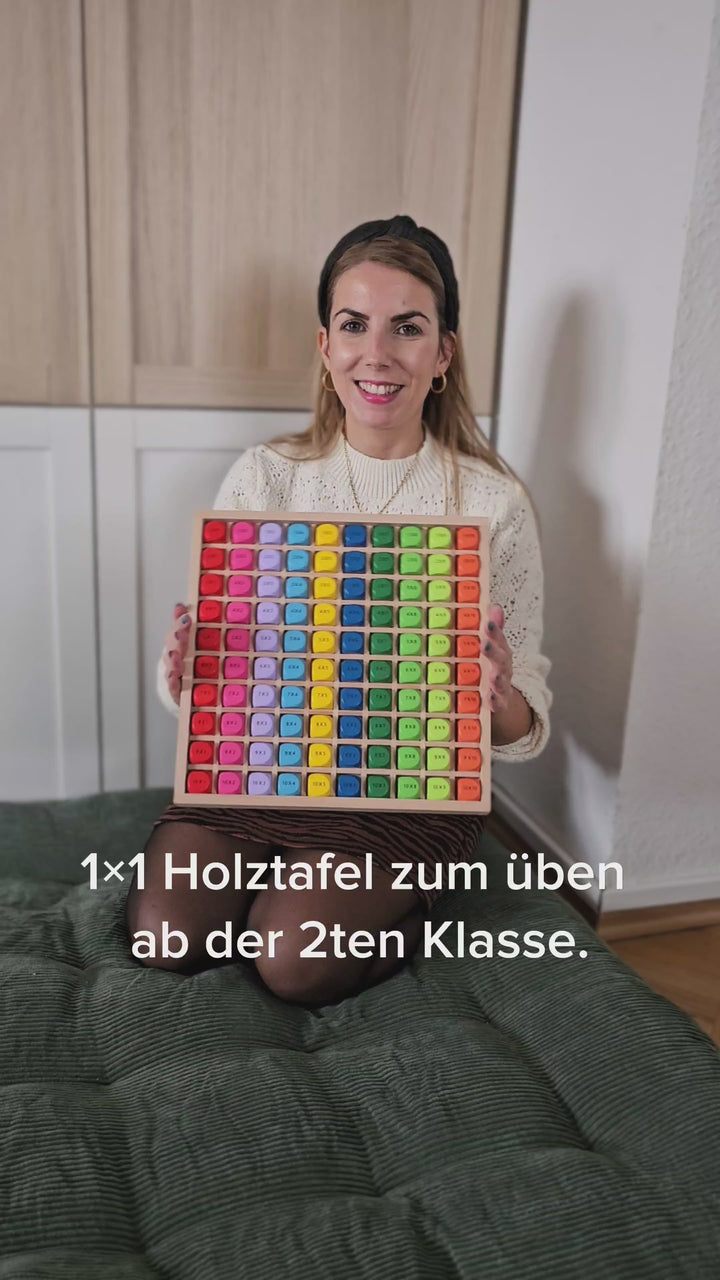 XL Holzrechenbrett 1x1 - Multiplikation