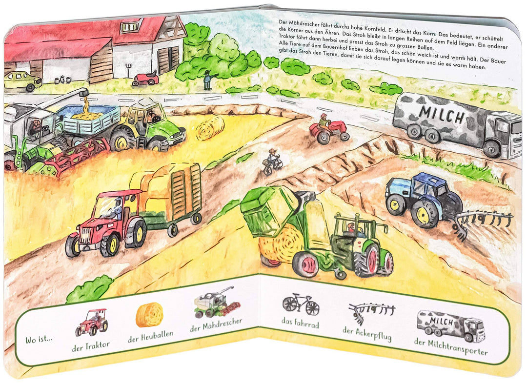 Das Große Wimmelbuch – Gemeinsam auf dem Bauernhof für Kinder ab 2 Jahre. Im Kinderbuch Sachen Suchen. Im Buch Tiere & Fahrzeuge lernen - Natureich